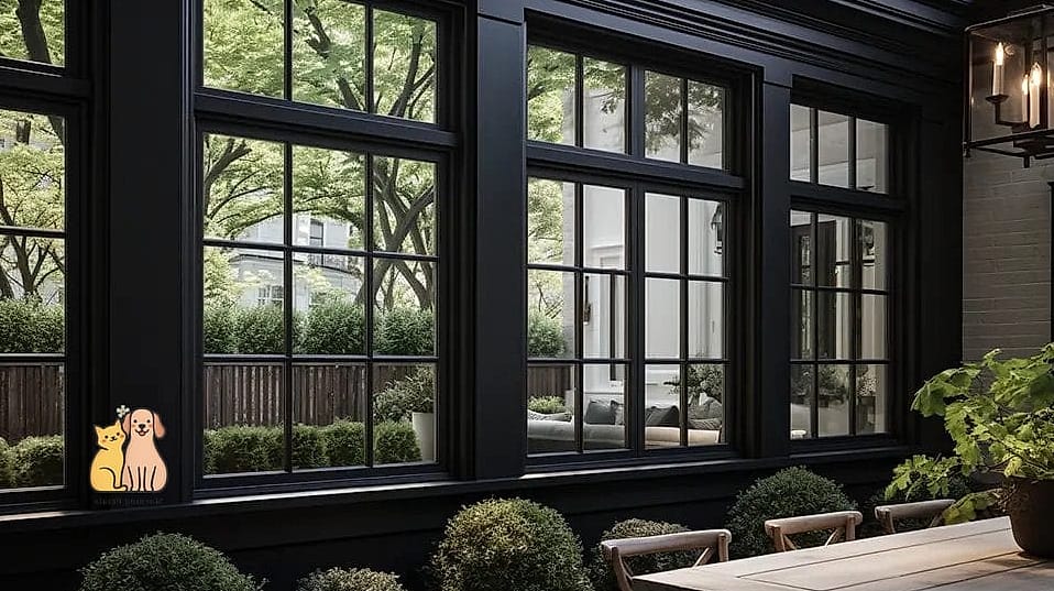 15 Gorgeous Small Window Catios That Prove Pets Are the Best 12 The Minimalist Black Wire Catio