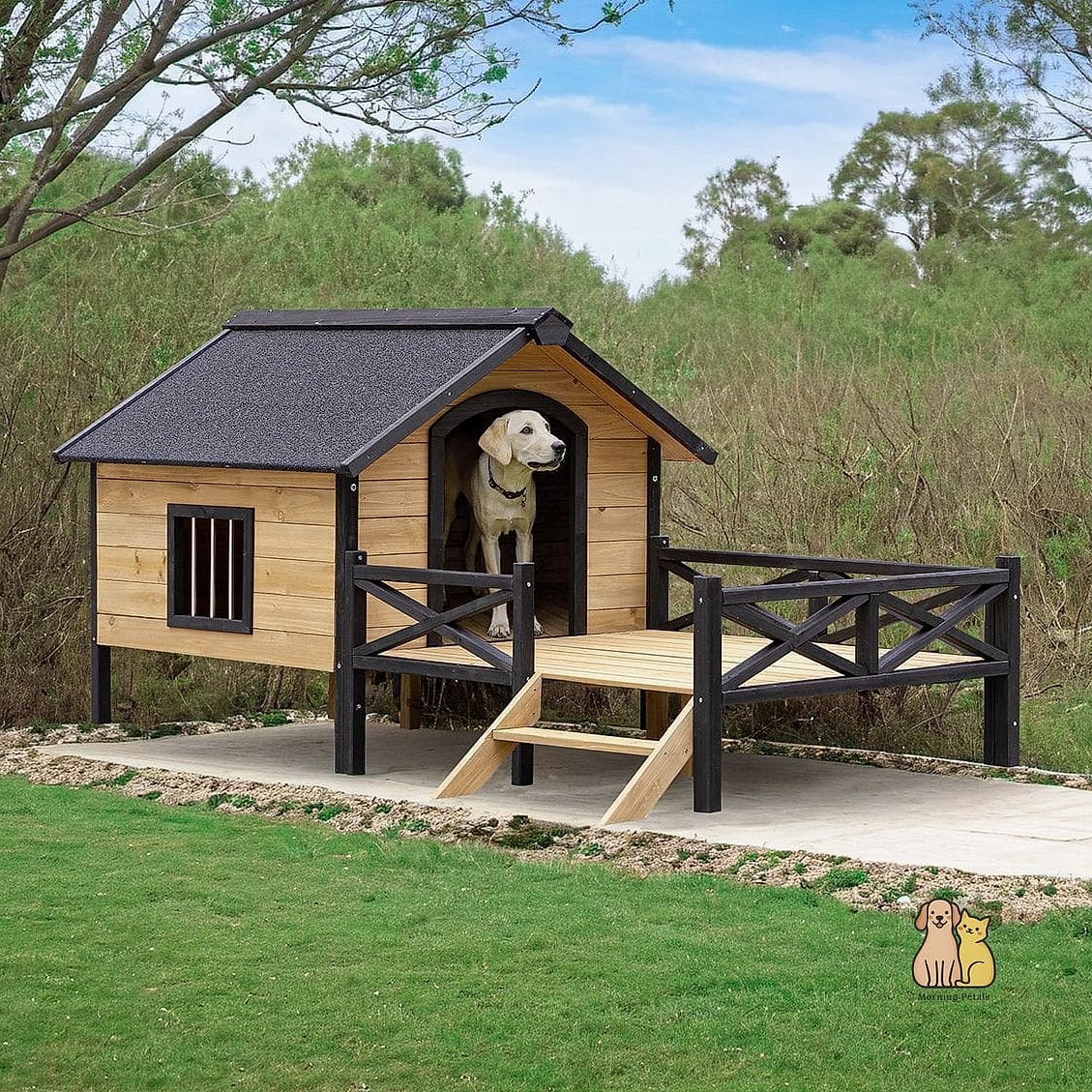 25 Amazing Dog Houses For Large Dogs That Are Too Cute to Handle 26 The Minimalist Wood Box With Skylight