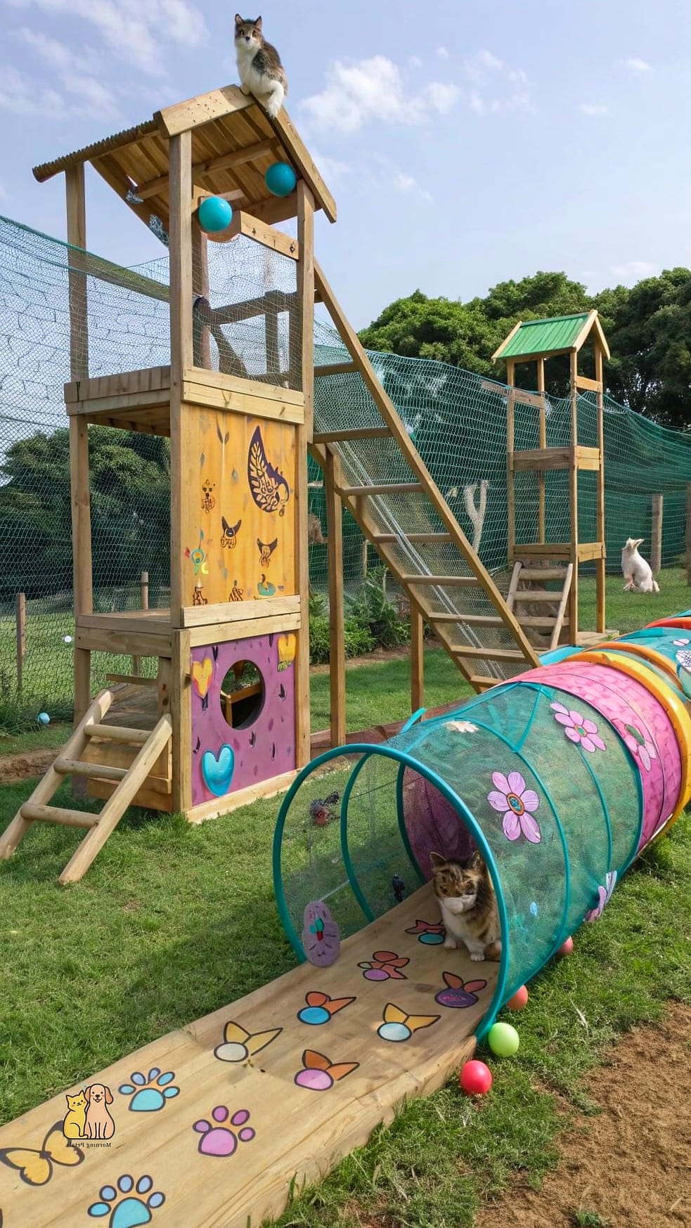 Mini Obstacle Course With Tunnels and Ramps