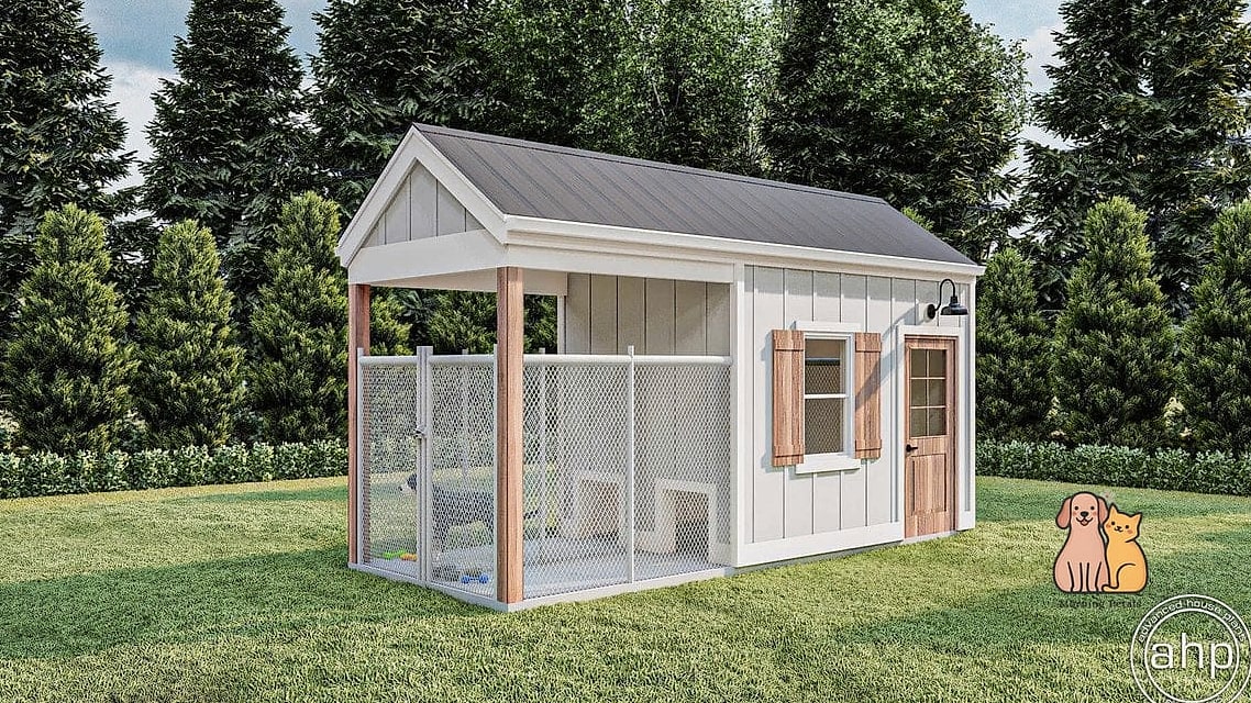 25 Amazing Dog Houses For Large Dogs That Are Too Cute to Handle 15 The Modern Farmhouse Doghouse