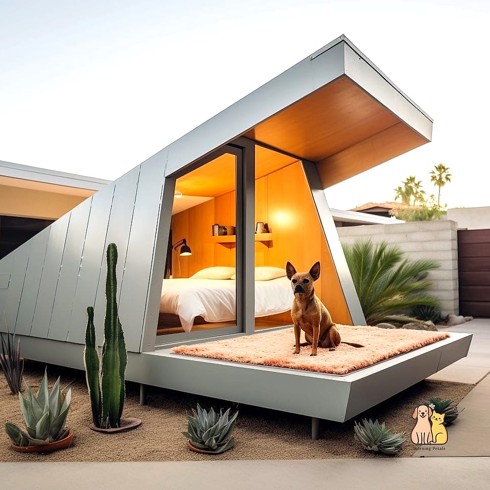 23 Incredible Best Dog Houses That Will Make Your Day 3 The Modern Flat-Roof Retreat