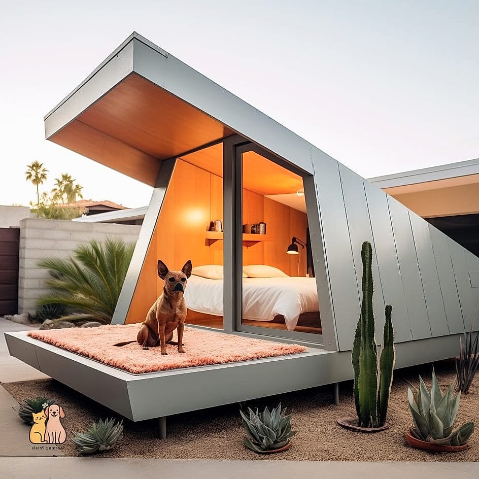 25 Amazing Dog Houses For Large Dogs That Are Too Cute to Handle 3 The Modern Flat-Roof Retreat