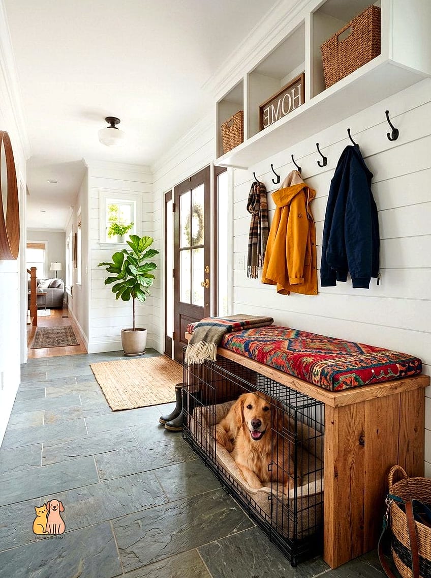 The Mudroom Bench Door Combo