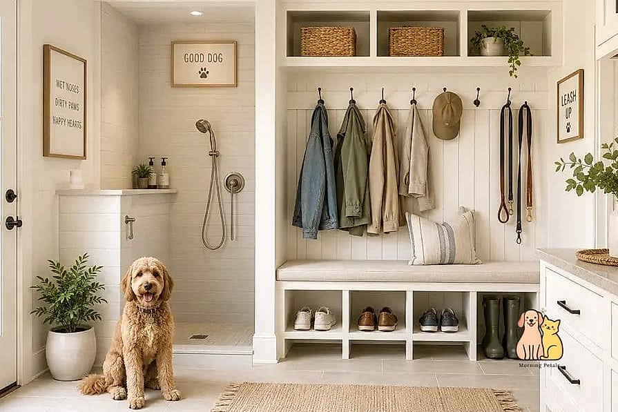 A Mudroom Dog Washing Station