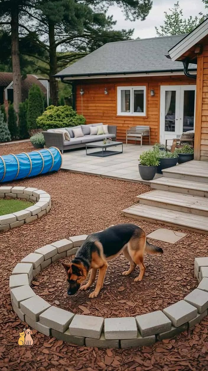 Mulch-Based Digging Corner