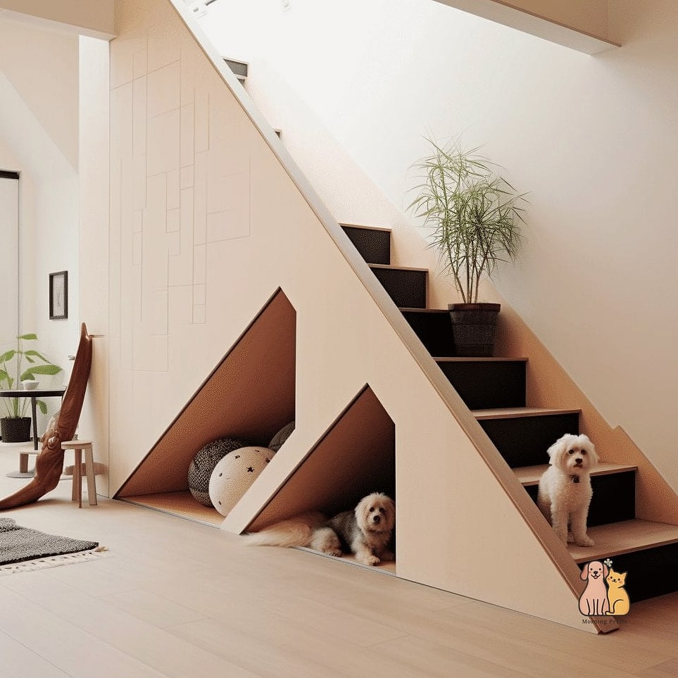 Multi-Level Cubby for Multiple Dogs