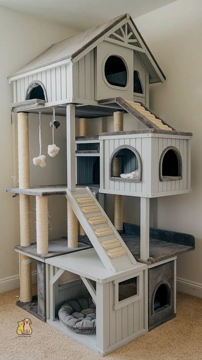 The Multi-Level Carpeted Tower House