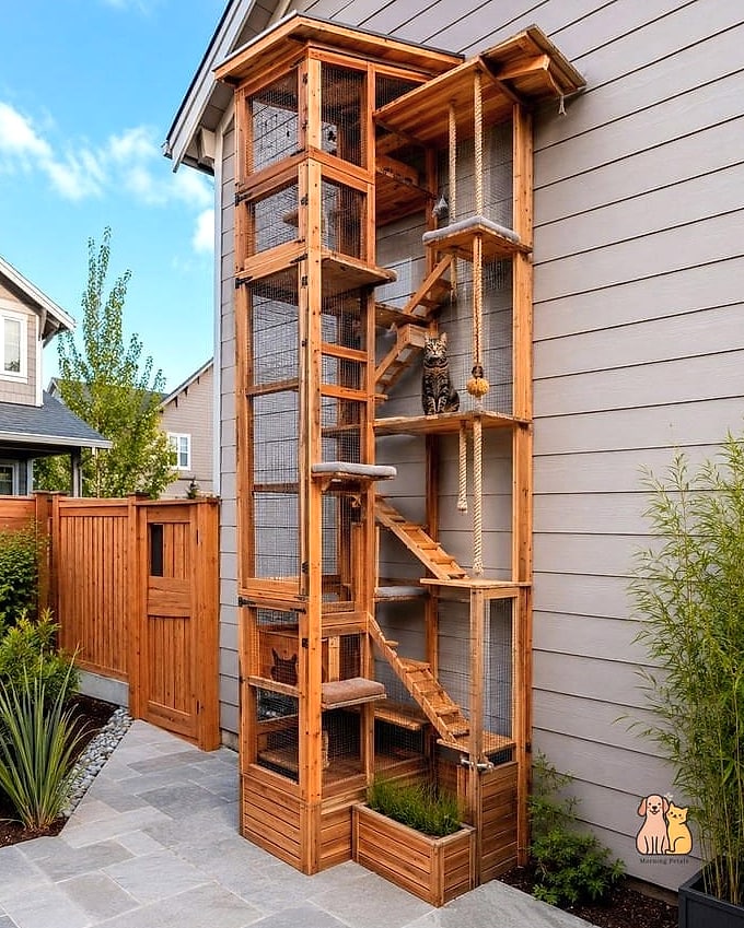 The Multi-Level Tower Catio