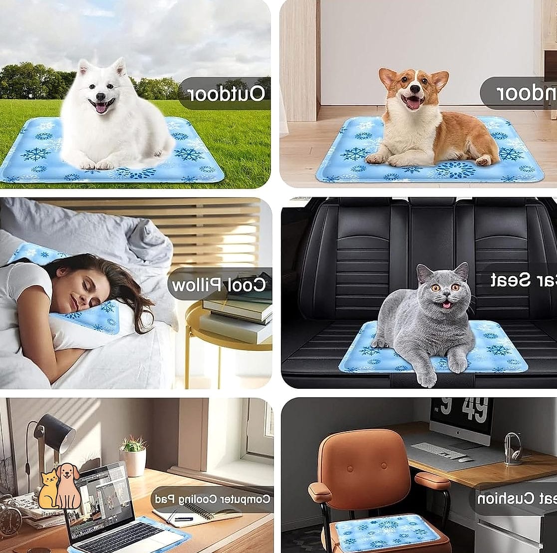 21 Cute Pet Cooling Mats For Summer That Prove Pets Are the Best 21 The Multi-Pet Cooling Mat for Bonded Pairs