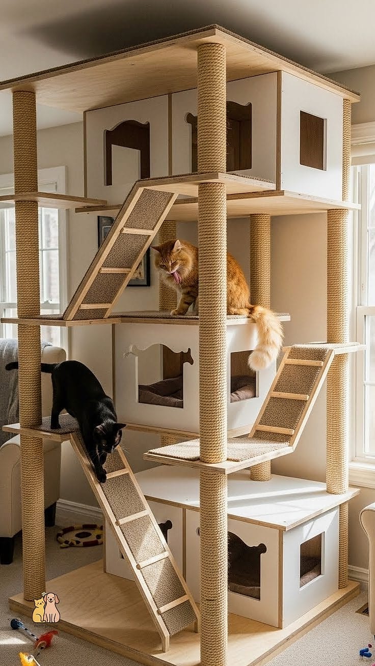 45 Easy Diy Cat Condo to Try Right Now 12 The Multi-Tier Dresser Condo