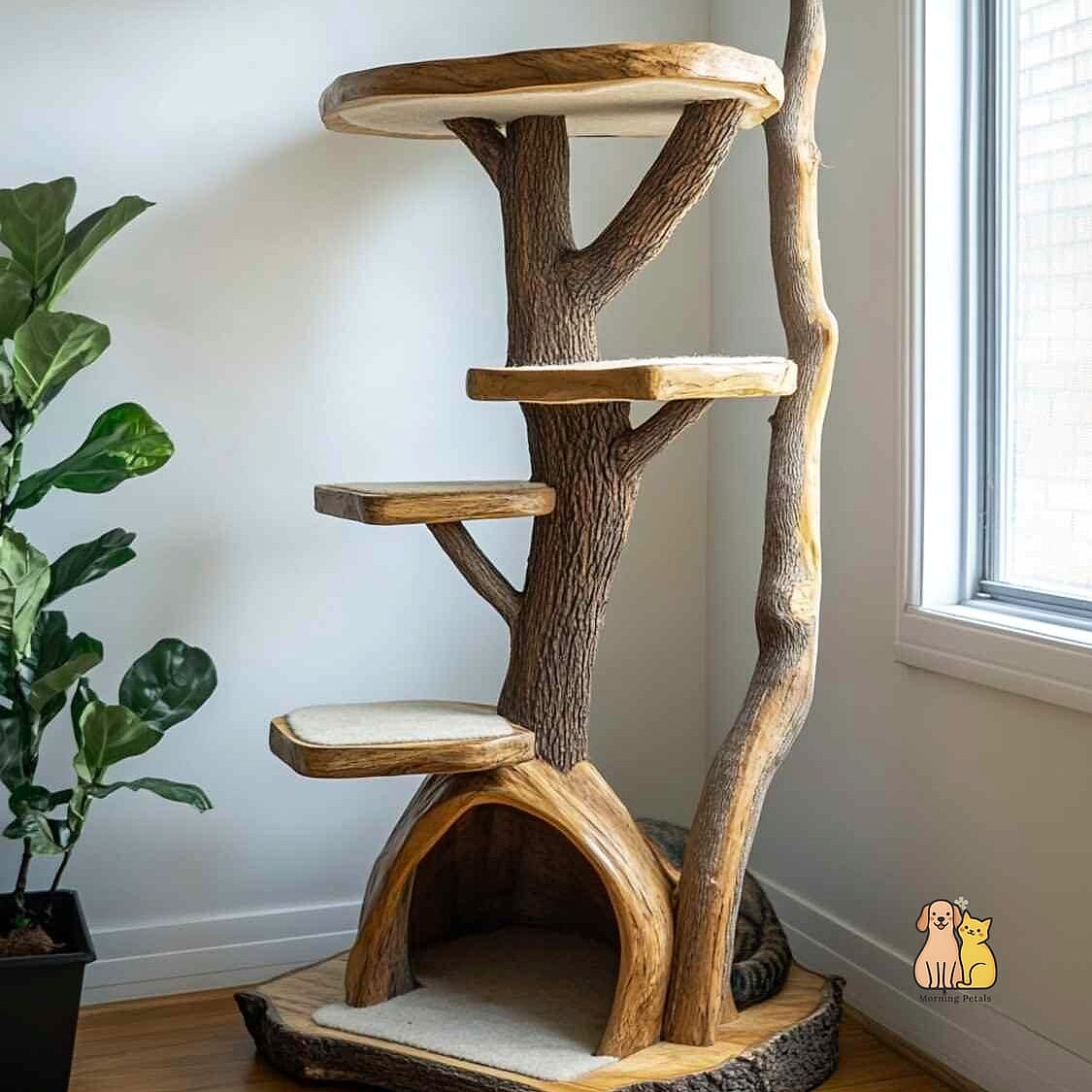 35 Precious Cool Cat Trees That Prove Pets Are the Best 24 The Natural Wood Branch Tree