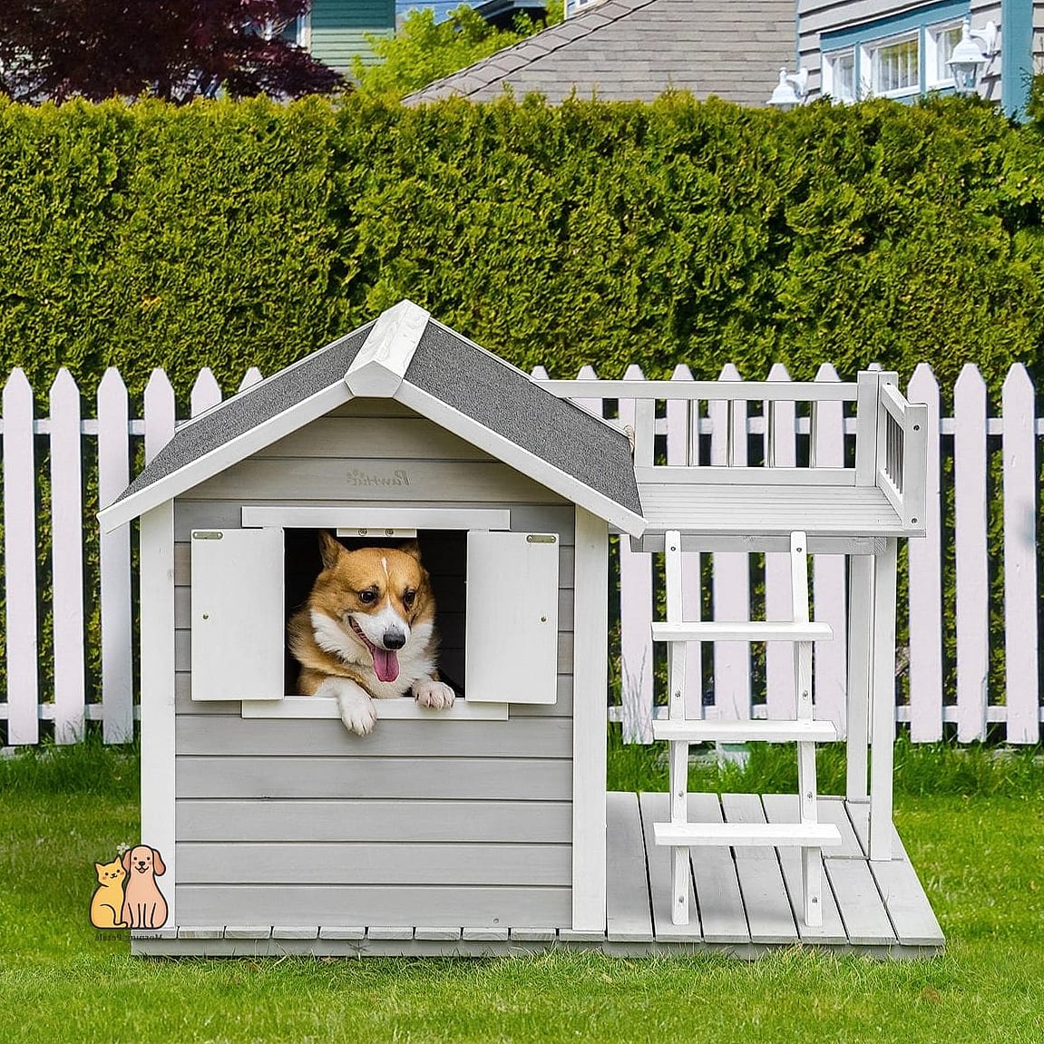 25 Amazing Dog Houses For Large Dogs That Are Too Cute to Handle 24 The Nautical-Themed Doghouse