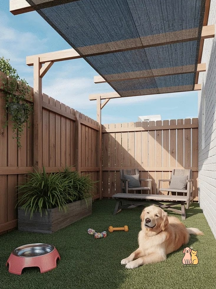 Outdoor Covered Feeding Area