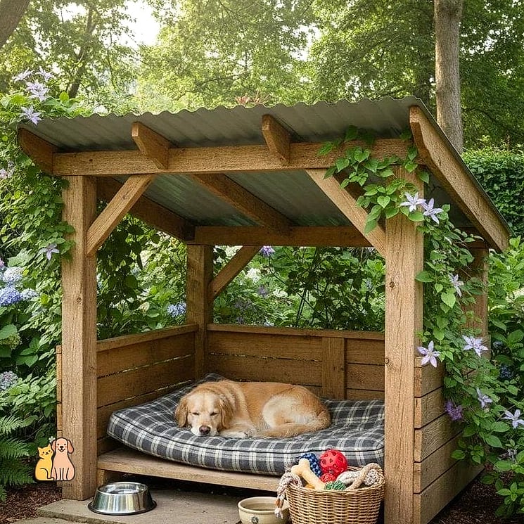 20 Clever Dog Corner Ideas That Are Totally Worth It 19 The Outdoor Covered Corner