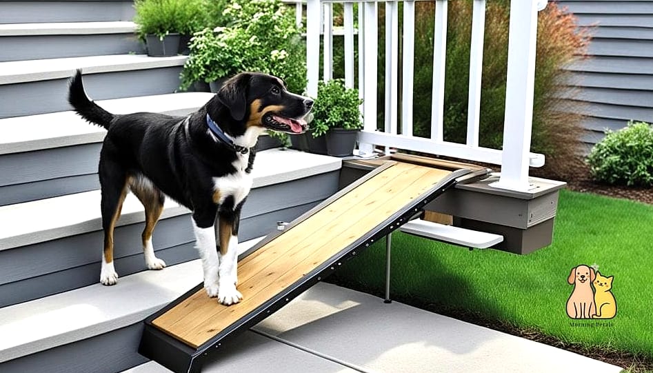 The Outdoor Deck Pet Ramp Stairs