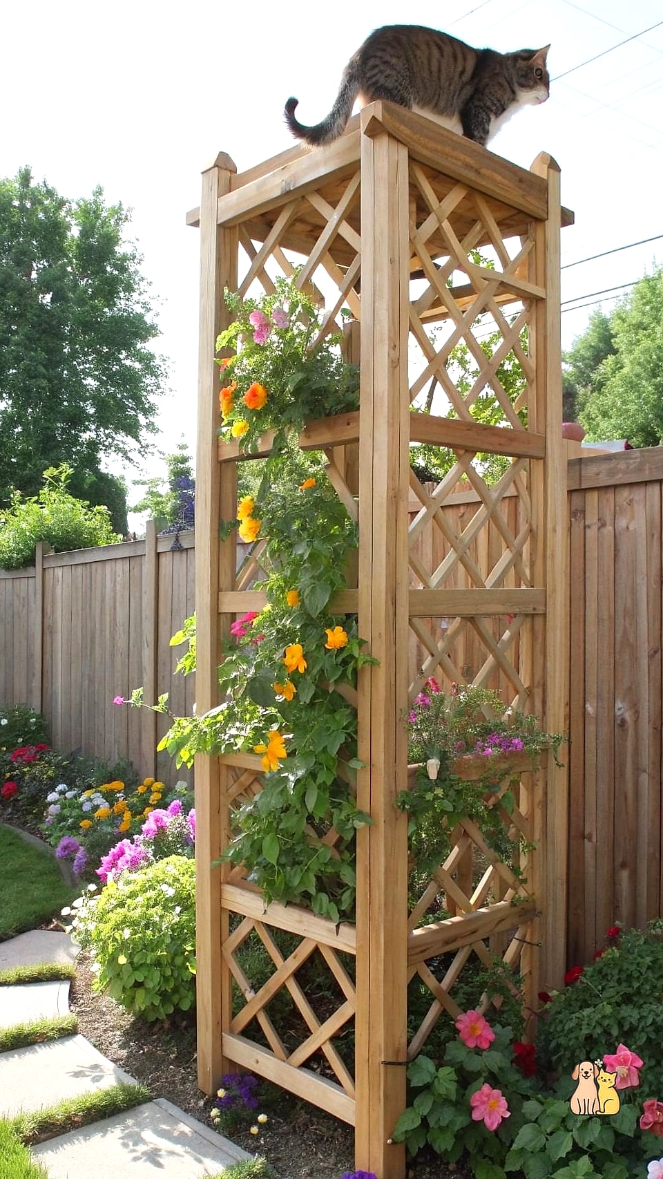 30 Creative Diy Catwalks For Cats That Will Inspire You 28 The Outdoor Deck Catwalk