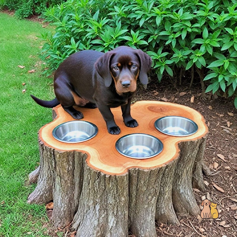 Outdoor Dog Feeding Station