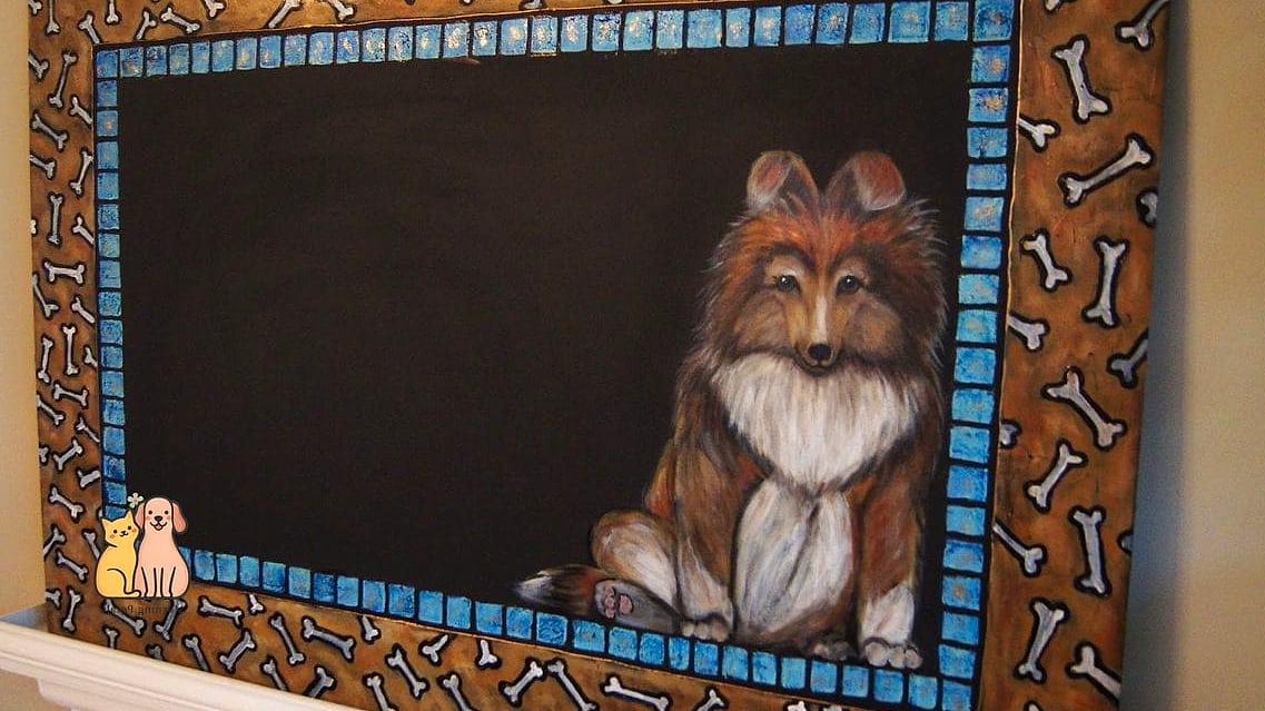The Painted Chalkboard Door Panel