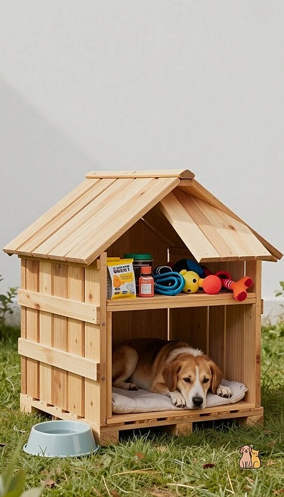 The Pallet House with Built-In Storage