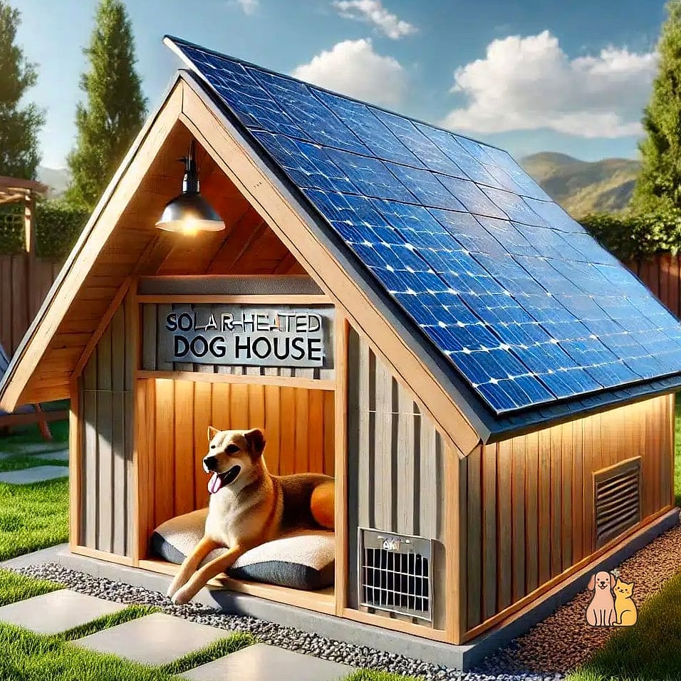 The Pallet House with Solar-Powered Lighting