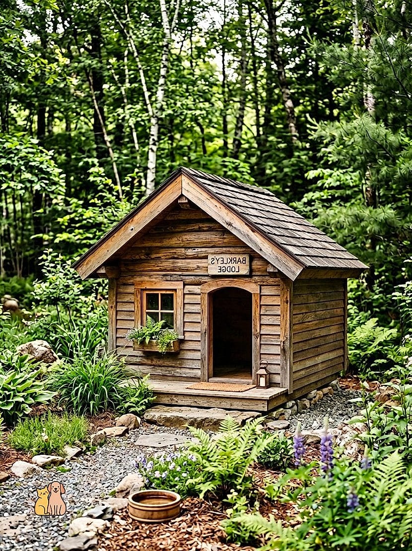 The Pallet House Styled as a Mini Log Cabin