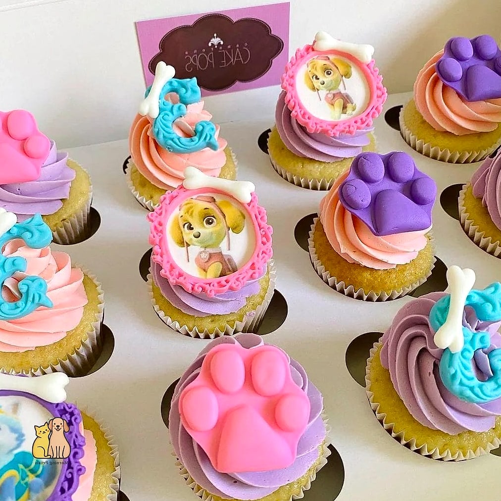 Paw Patrol Inspired Dog Cupcakes
