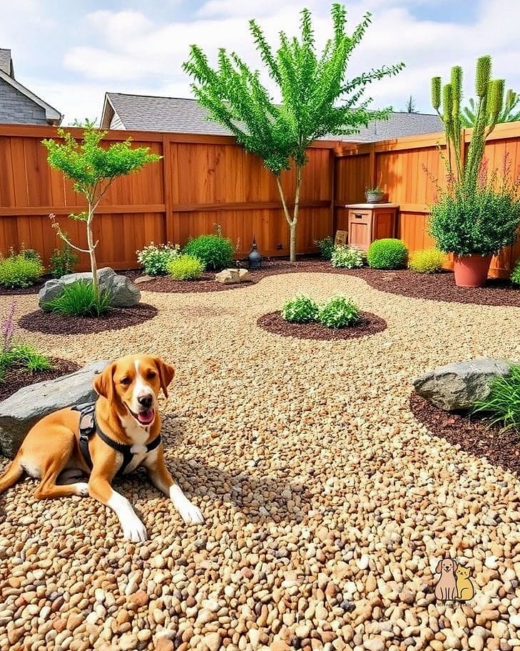 Pea Gravel Bathroom Zone