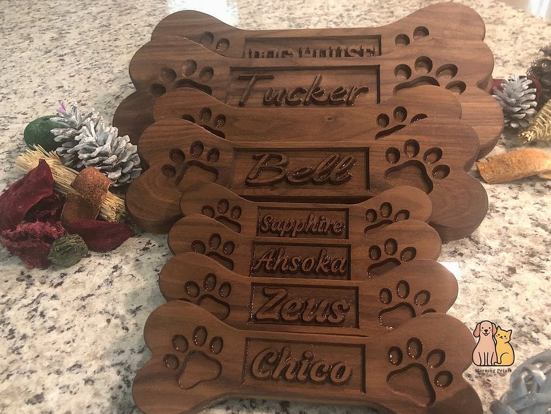 The Personalized Nameplate Dog Bed Frame