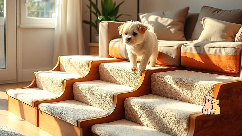 30 Incredible Best Pet Stairs Guaranteed to Make You Smile 31 Plush Orthopedic Foam Stairs for Senior Pets