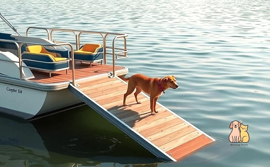 22 Cute Dog Ramps For Boats That Prove Pets Are the Best 9 The Pontoon Boat Side Ramp