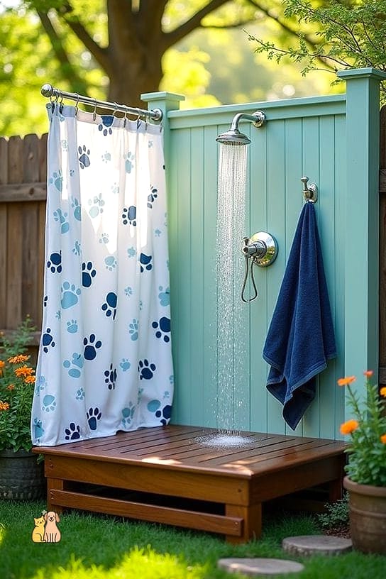 The Poolside Dog Shower