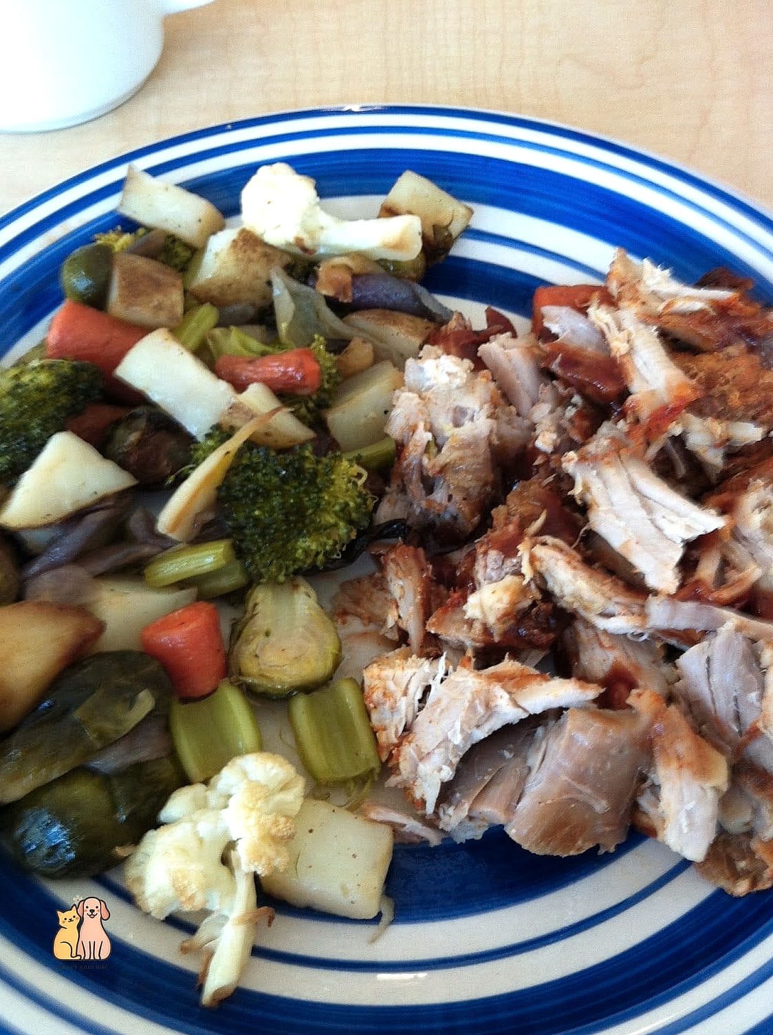 19 Budget-friendly Homemade Dog Meals That Are Totally Worth It 11 Pork and Vegetable Dinner