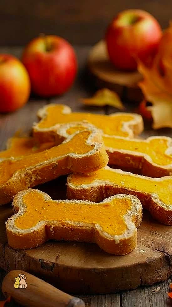 21 Creative Pumpkin Dog Treats Your Pet Will Beg For More 4 Pumpkin Apple Crunch Treats