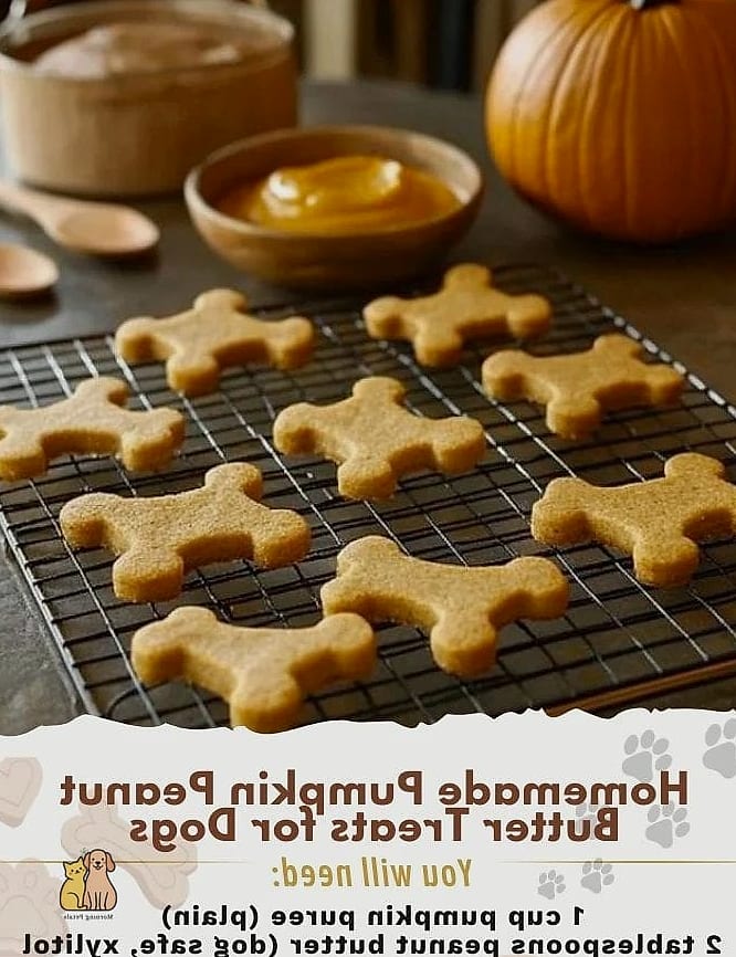 21 Creative Pumpkin Dog Treats Your Pet Will Beg For More 2 Pumpkin Peanut Butter Paw Cookies
