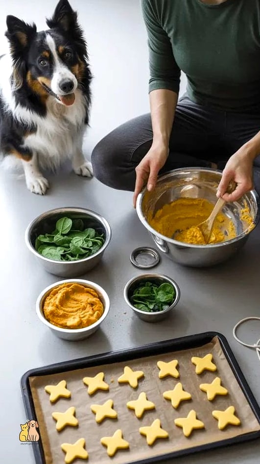 21 Creative Pumpkin Dog Treats Your Pet Will Beg For More 16 Pumpkin Spinach Bites