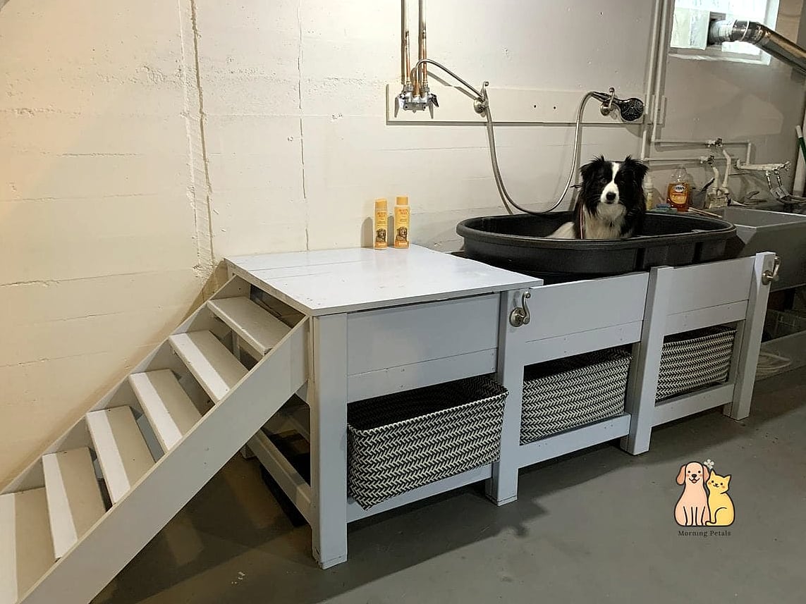 The Raised Bathtub Grooming Station