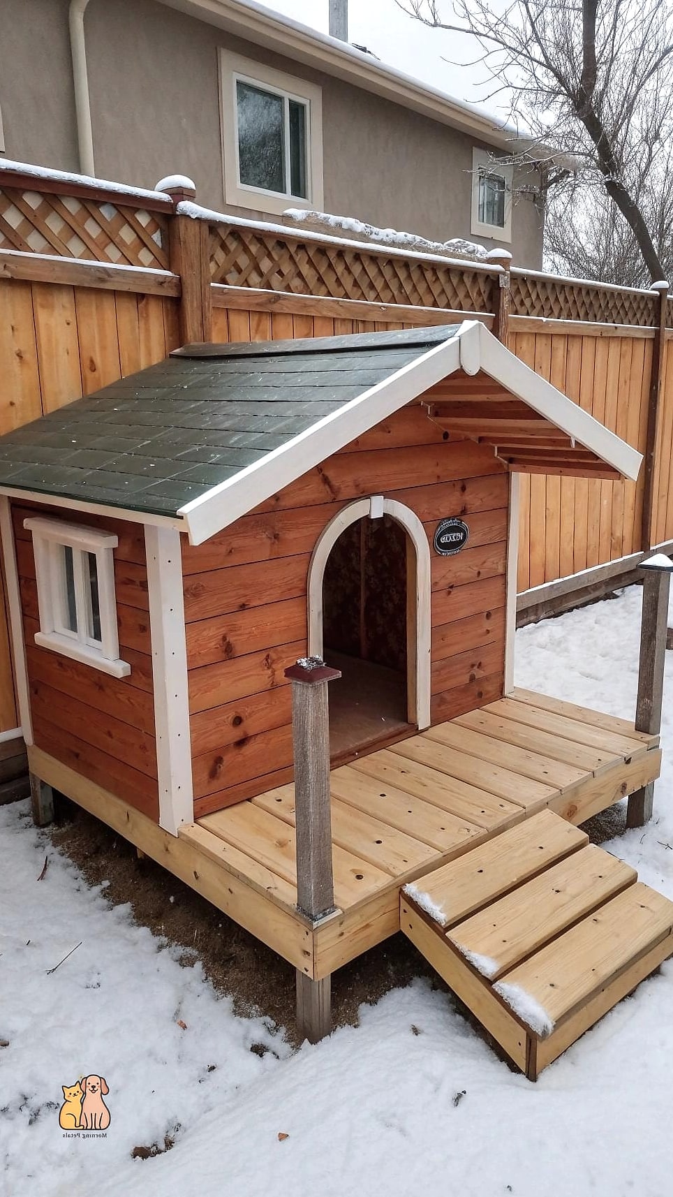 The Raised Deck House with Built-In Stairs