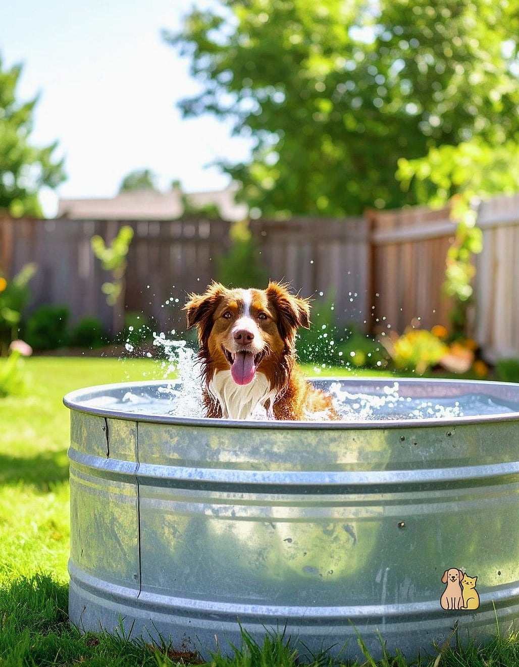 A Raised Dog Pool on a Deck