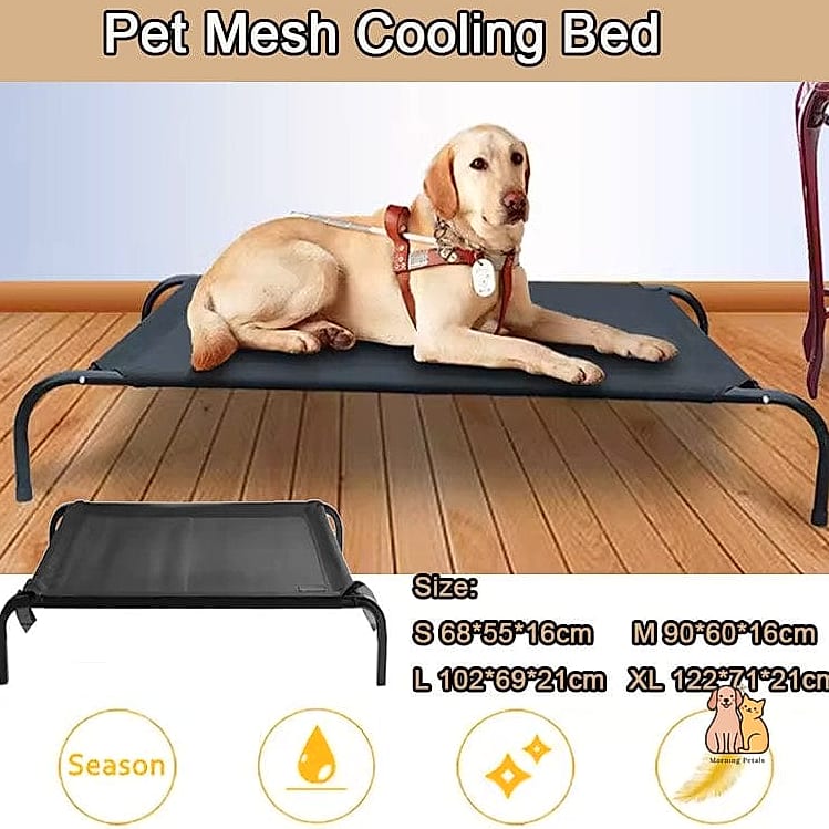 21 Cute Pet Cooling Mats For Summer That Prove Pets Are the Best 4 The Raised Mesh Cooling Cot