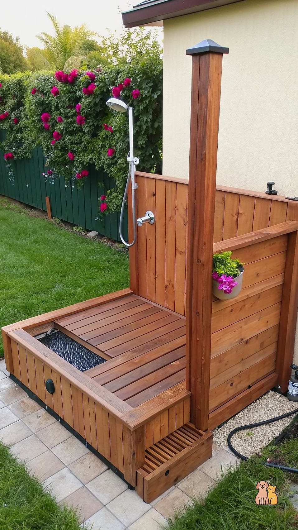 22 Perfect Outdoor Dog Shower Ideas That Are Totally Worth It 3 The Raised Platform Tub