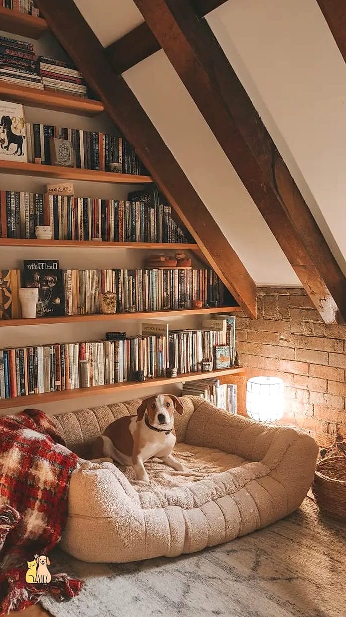A Reading Nook Shared With Your Dog