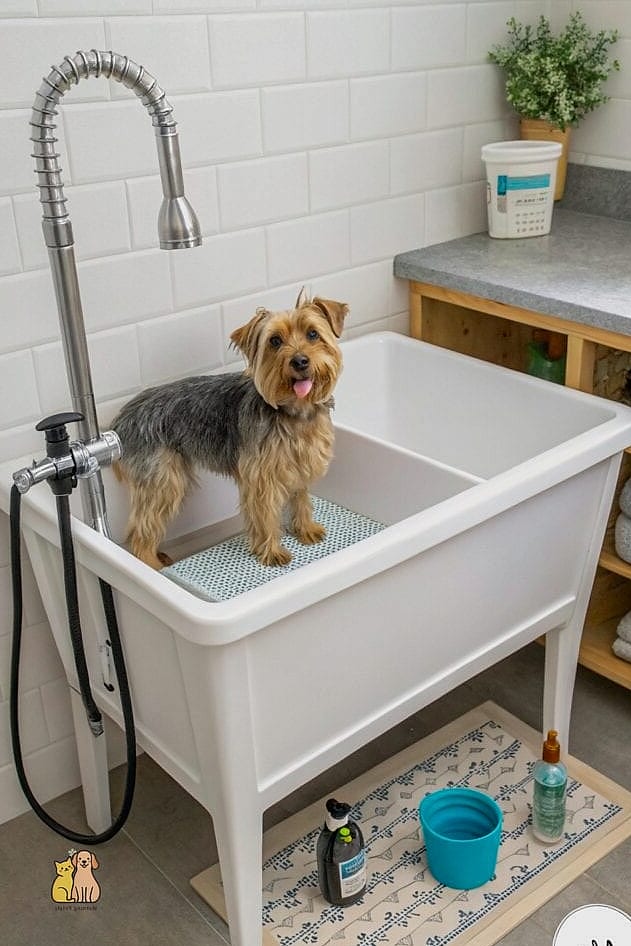 23 Heartwarming Outside Dog Washing Station Guaranteed to Make You Smile 21 The Reclaimed Sink Wash Basin