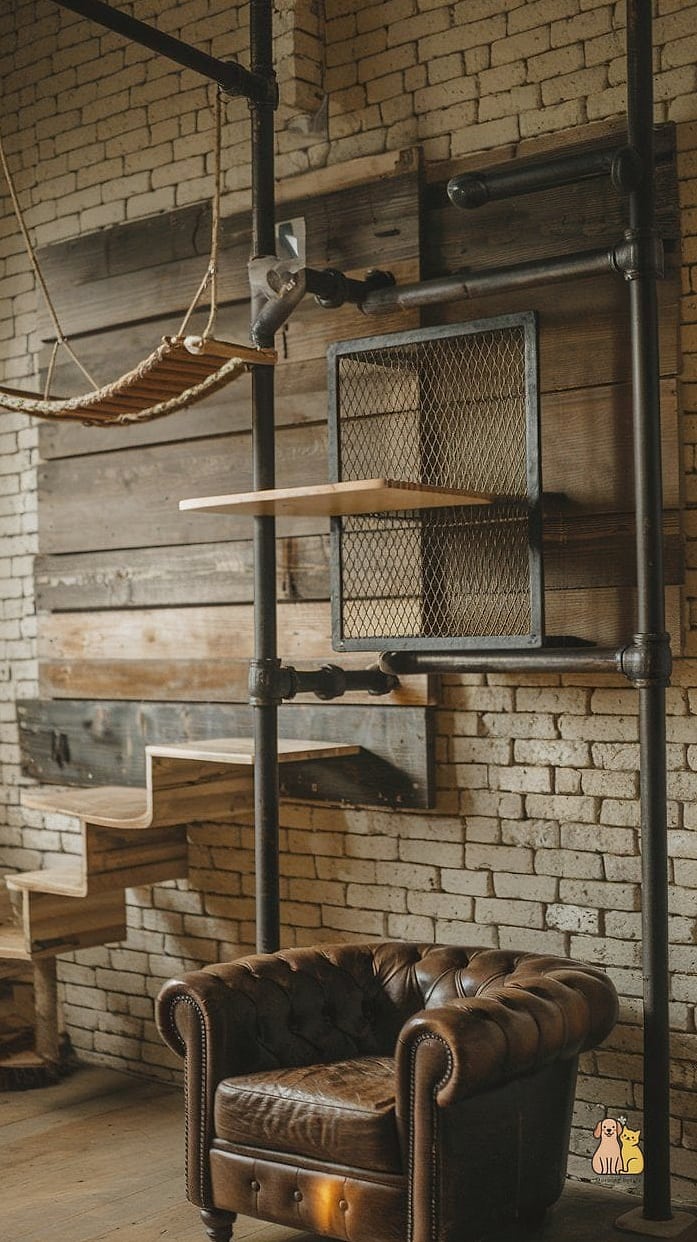 The Reclaimed Wood Ladder Wall