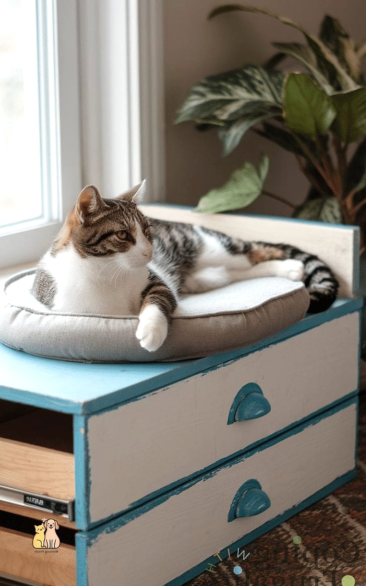 45 Budget-friendly Cat Eating Station Ideas Worth Pinning Immediately 10 The Recycled Drawer Feeder