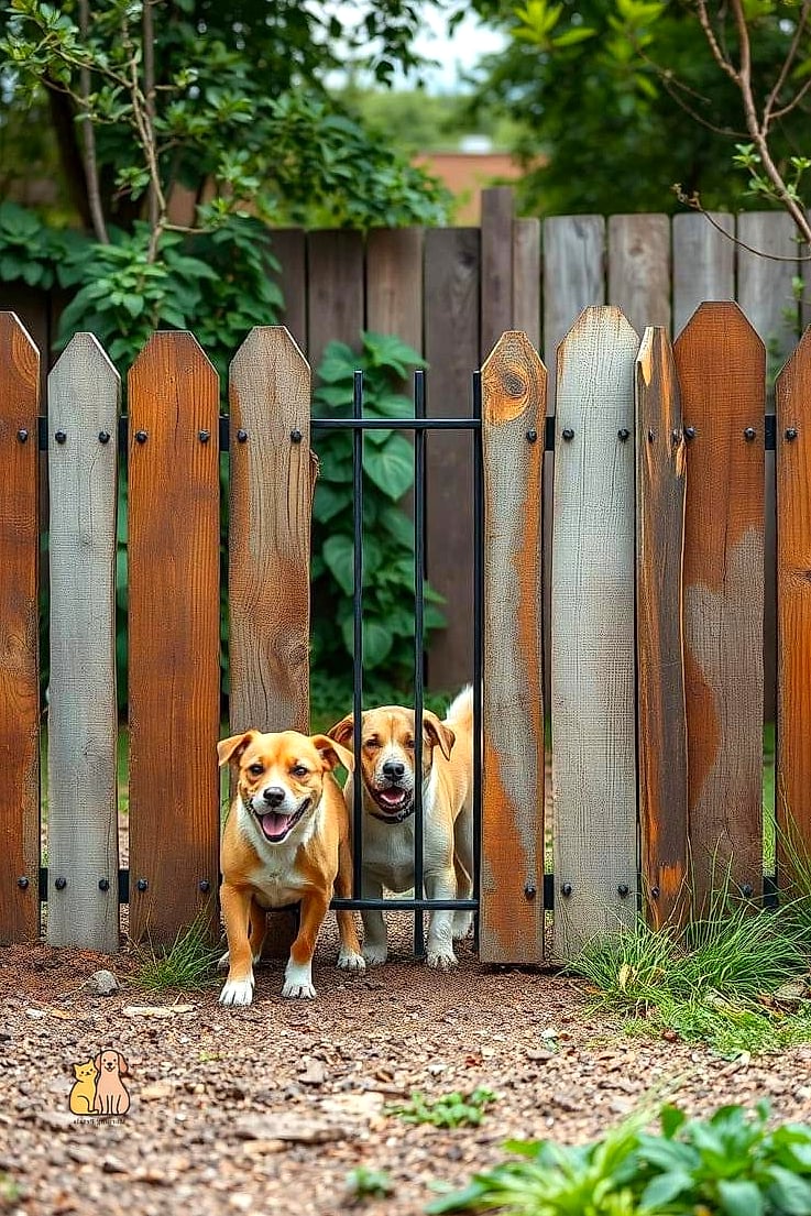 The Recycled Fence Panel Dog Run
