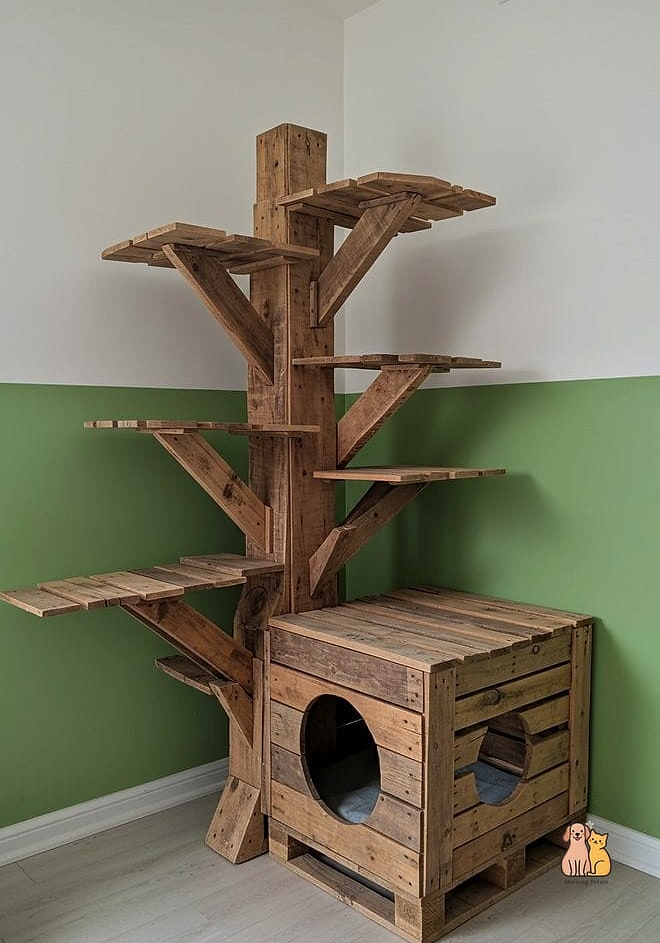 The Recycled Pallet Tower