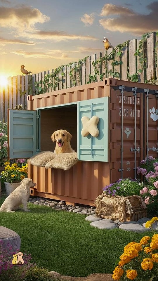 The Recycled Shipping Pallet Privacy Kennel