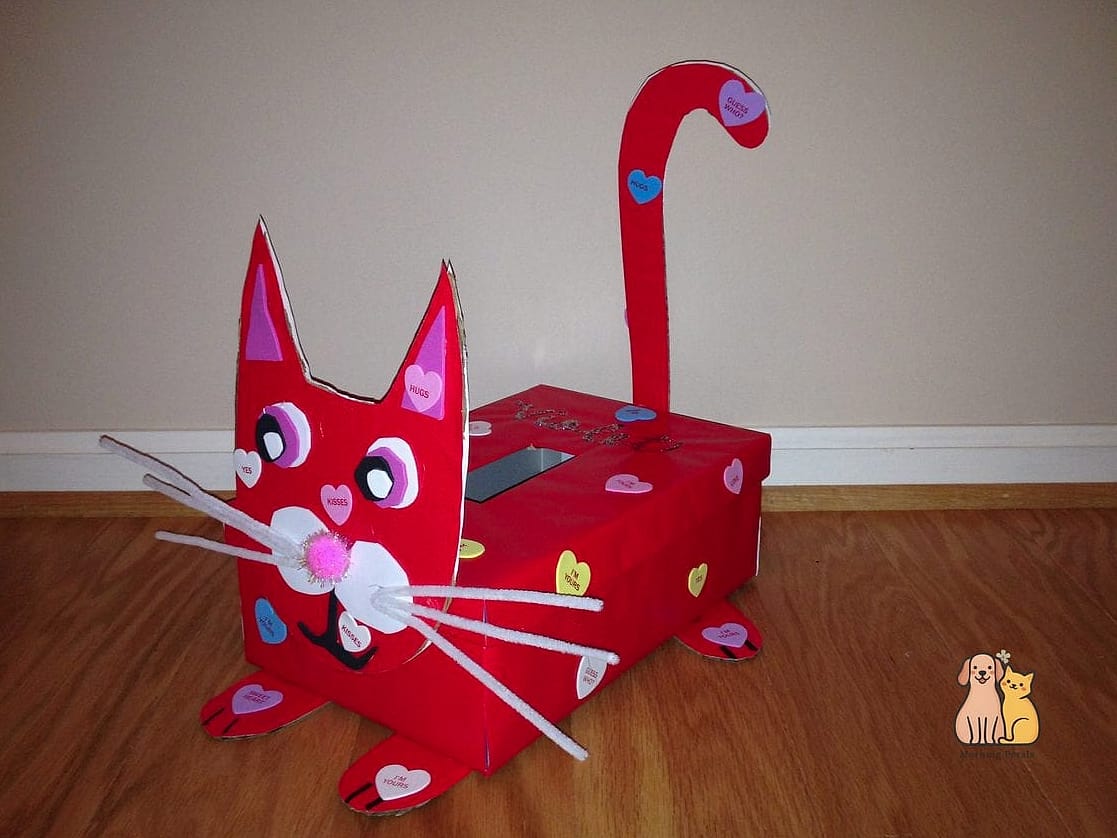 A Recycled Shoebox Kitten Starter House