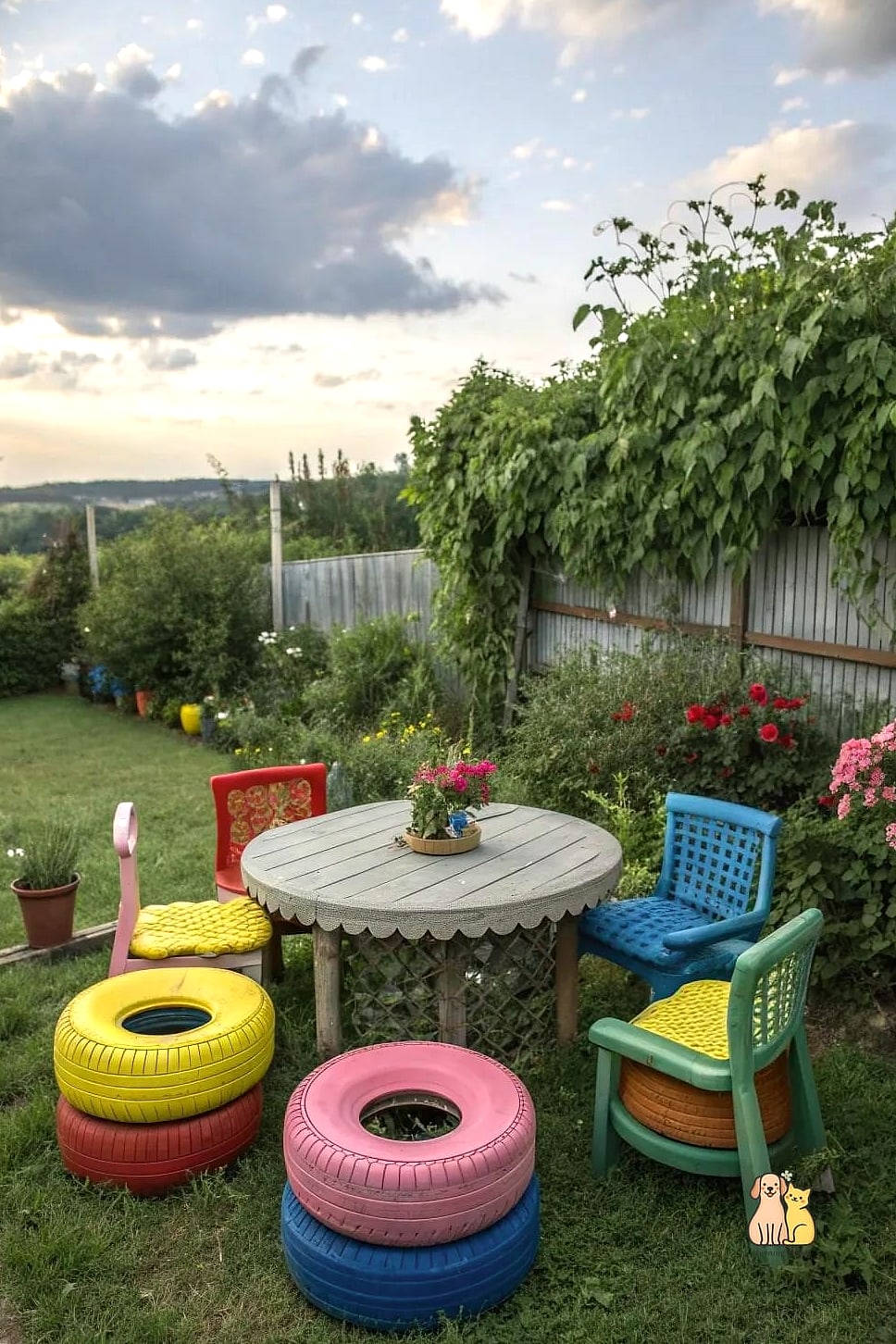 Recycled Tire Cat Shelter