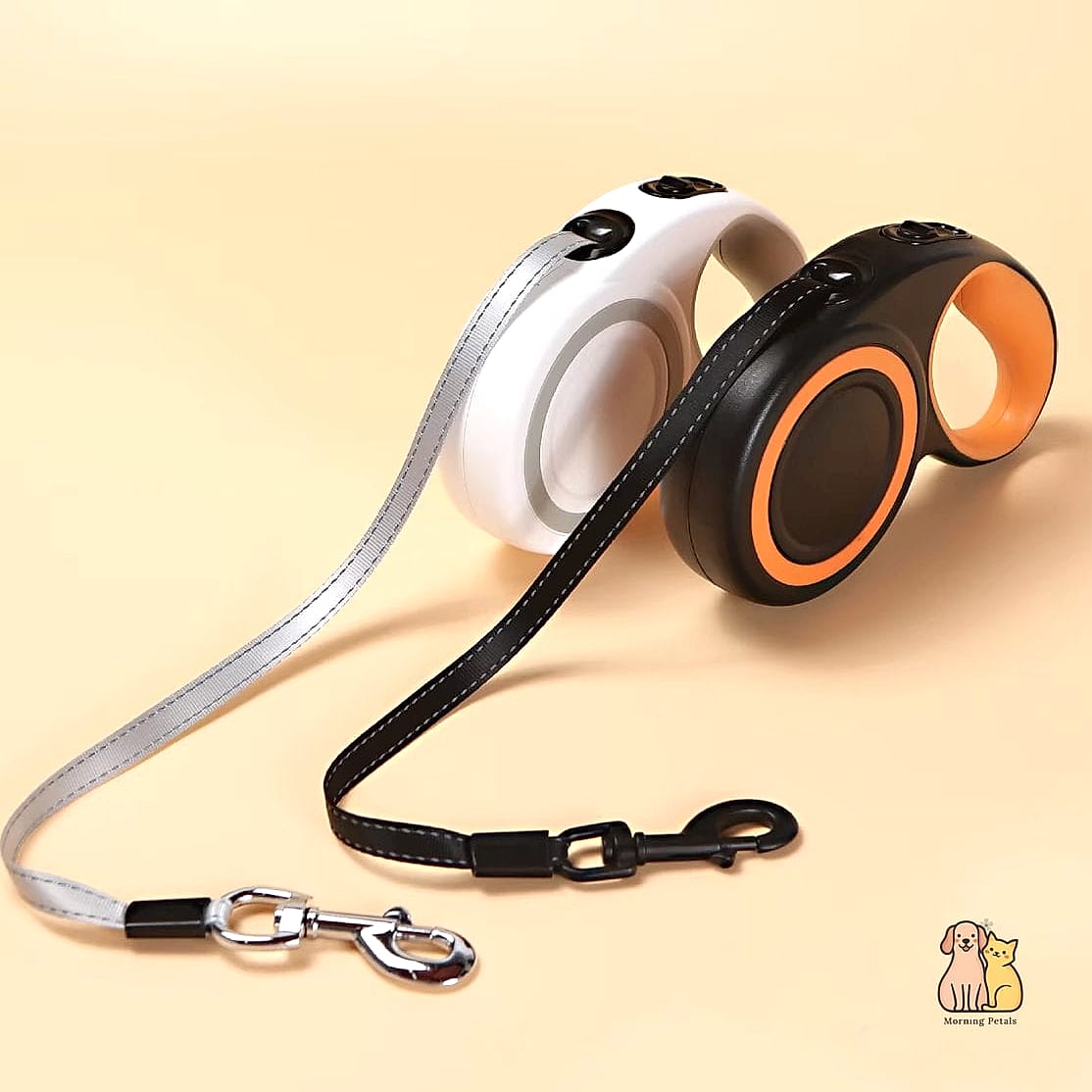 21 Adorable Retractable Dog Leashes That Will Make Your Day 9 The Reflective Stripe Retractable Leash
